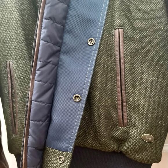 Scotch & Soda - Wool/Leather Varsity Jacket – Insulated Bomber - Picture 3 of 6